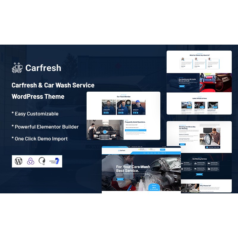 Carfresh - Car Wash Service WordPress Theme