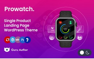 Prowatch - Single Product Landing Page Elementor WordPress Responsive Theme