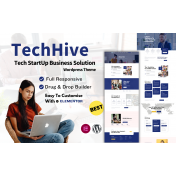 Techhive Tech StartUp Software Solution WordPress Theme