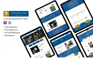 Mueller Law - Law & Attorneys WordPress Theme