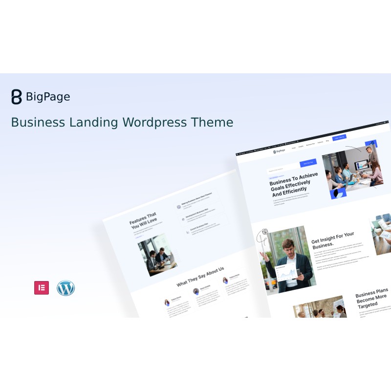 Bigpage - Business Landing Wordpress Theme