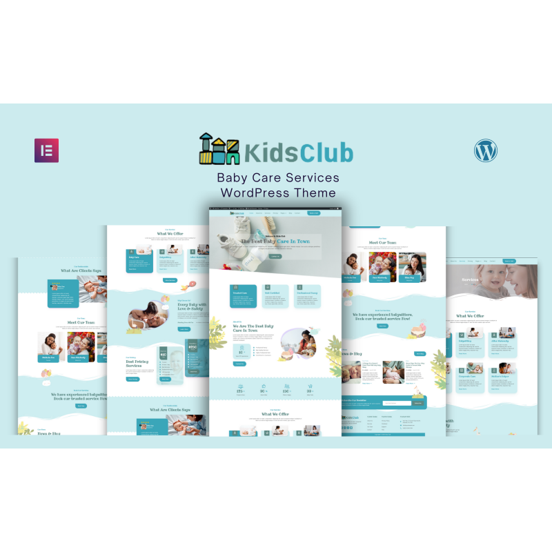 Kids Club - Baby Care Services WordPress Theme