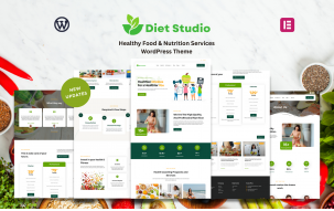 Diet Studio - Healthy Food & Nutrition Services WordPress Theme