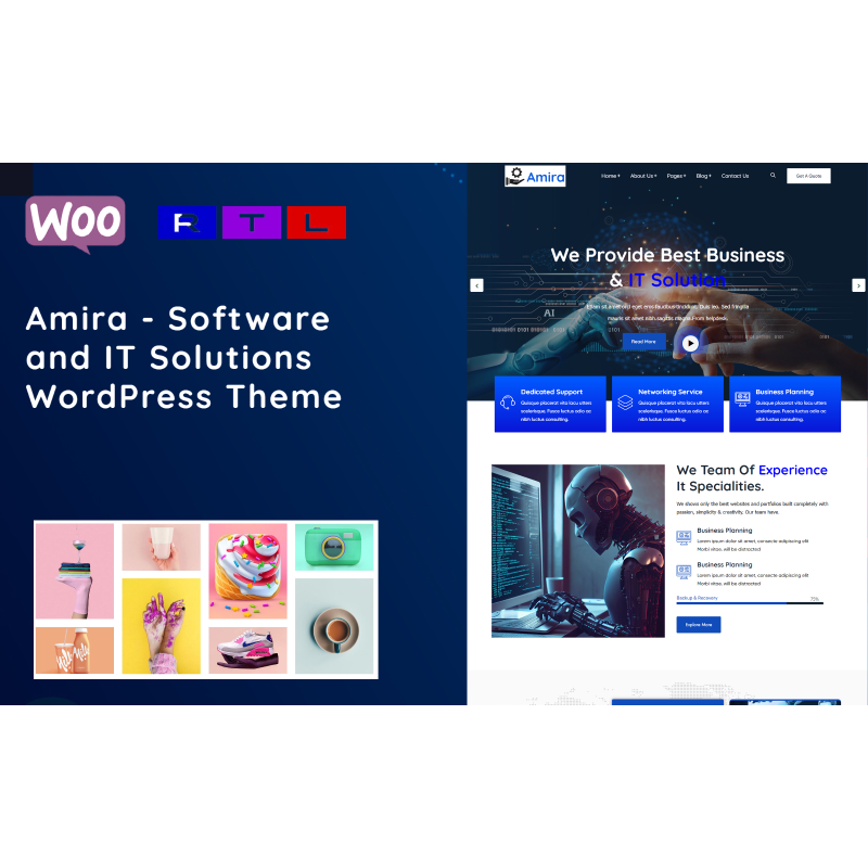 Amira - Software and IT Solutions WordPress Theme