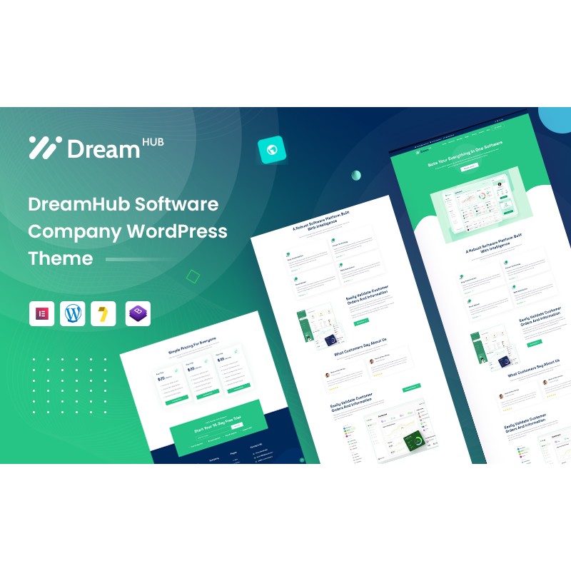 DreamHub Software Company WordPress Theme