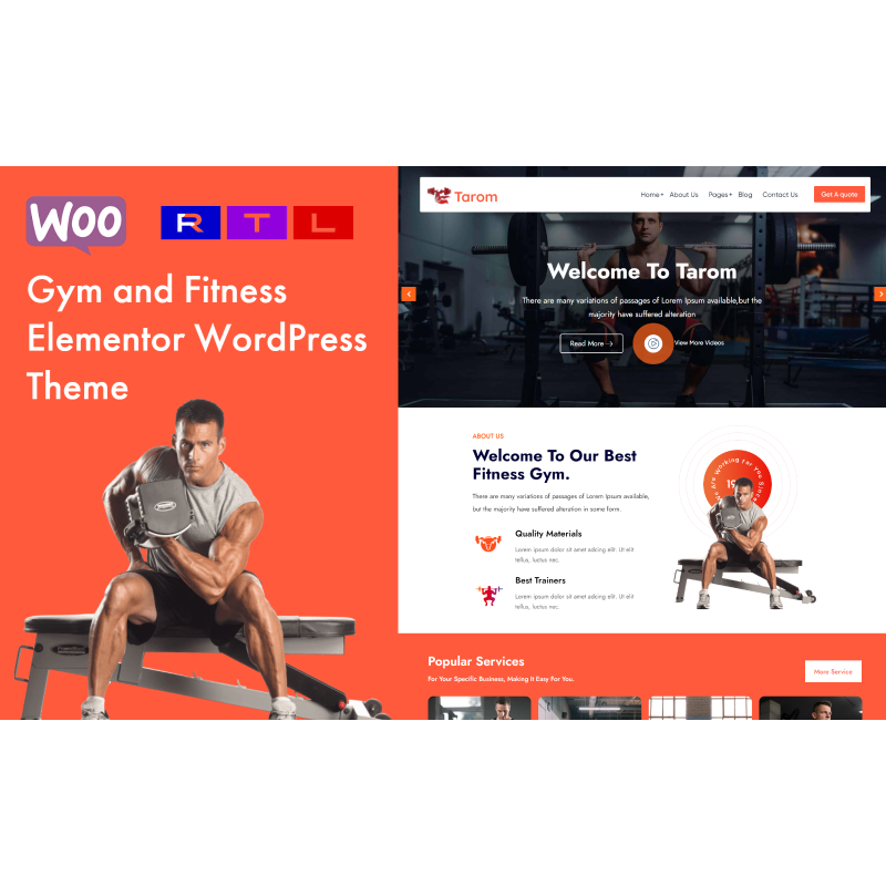 Tarmo - Gym Fitness WordPress Theme