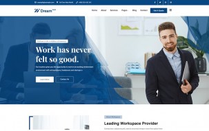 DreamHub Workspace and Office Working WordPress Theme