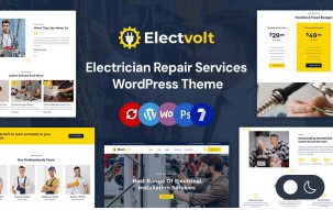 Electvolt - Electrician Repair Services Elementor Wordpress Responsive Theme
