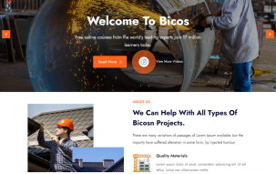 Bicos - Construction And Architecture Wordpress Theme