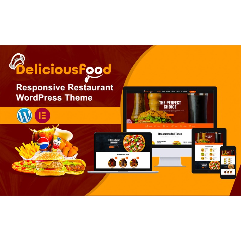 Deliciousfood Responsive Restaurant WordPress Theme