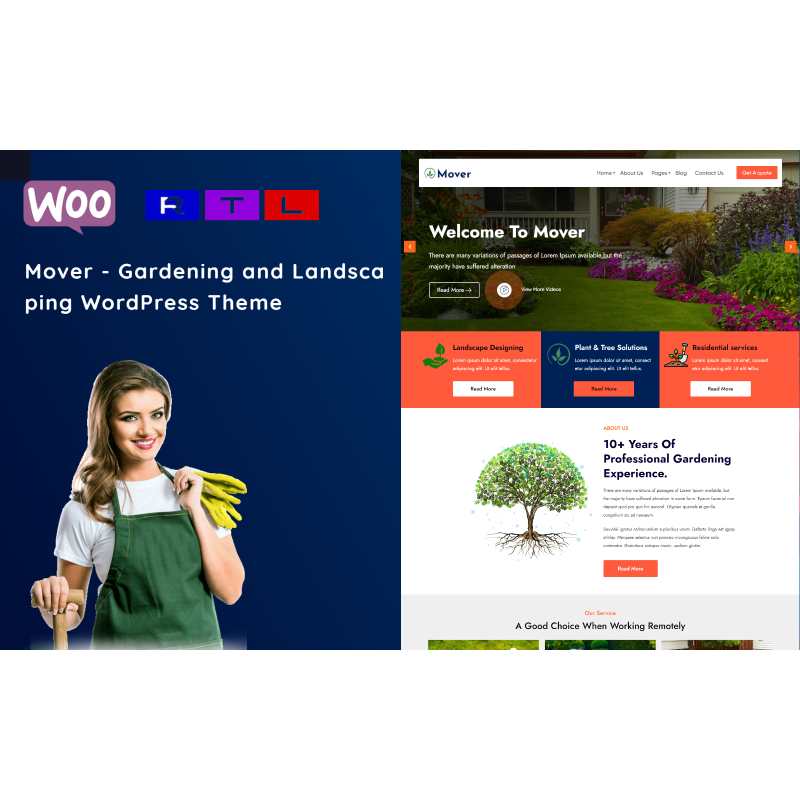 Mover - Gardening and Landscaping WordPress Theme