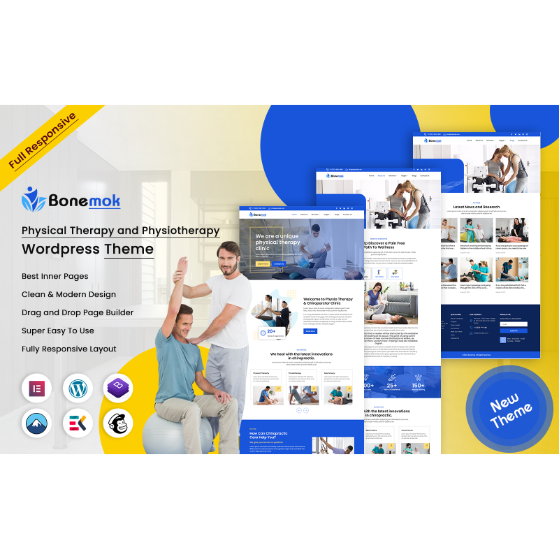 Bonemok - Physical Therapy and Physiotherapy WordPress Theme