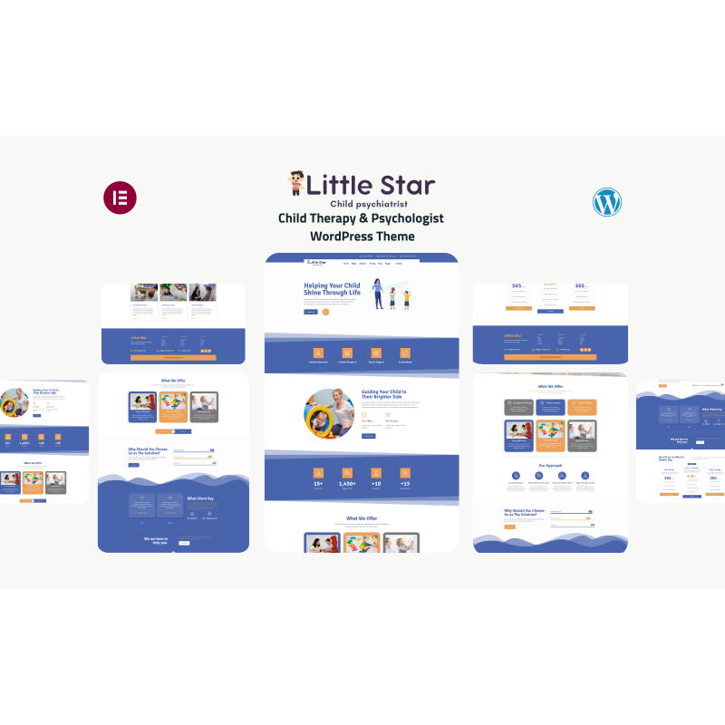 Little Star - Child Therapy & Psychologist WordPress Theme