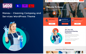 Manau - Cleaning Services WordPress Theme