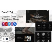 Leoink - Creative Tattoo Studio Elementor Wordpress Responsive Theme