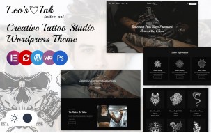 Leoink - Creative Tattoo Studio Elementor Wordpress Responsive Theme