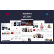 Coconut - Book Author and Book Reviewer WordPress Theme