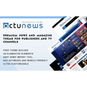 Actunews - Elementor News and Magazine WordPress Theme