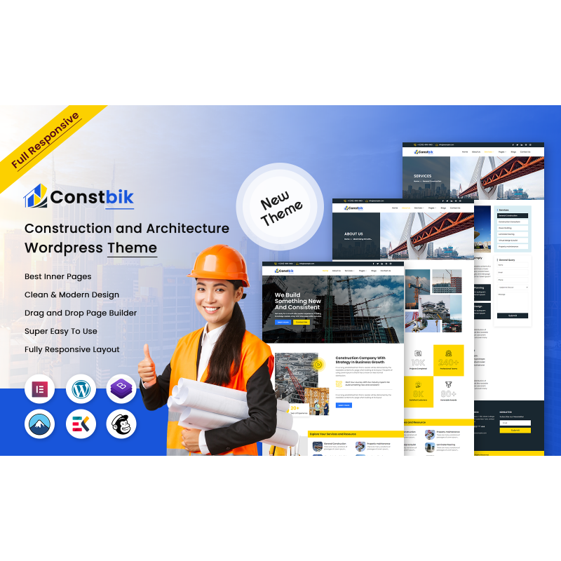Constbik - Construction and Architecture WordPress Theme
