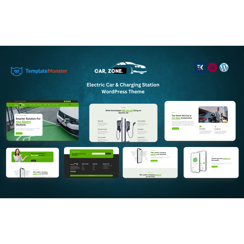 Car Zone - Electric Vehicle & Charging Station WordPress Theme