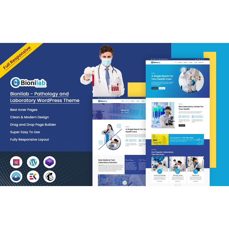 Bionilab - Pathology and Laboratory WordPress Theme