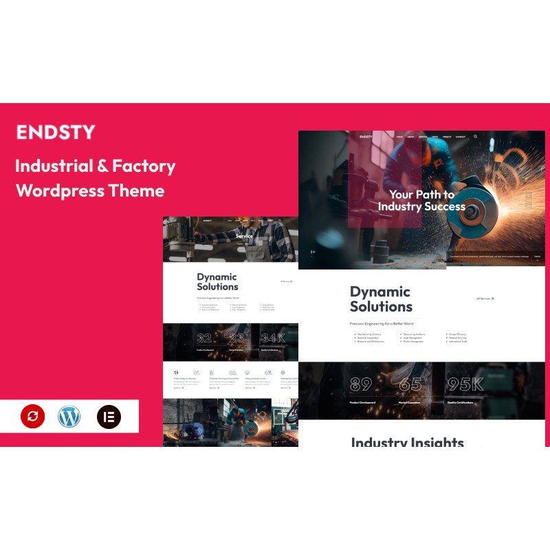 Endsty - Industrial & Factory Wordpress Theme