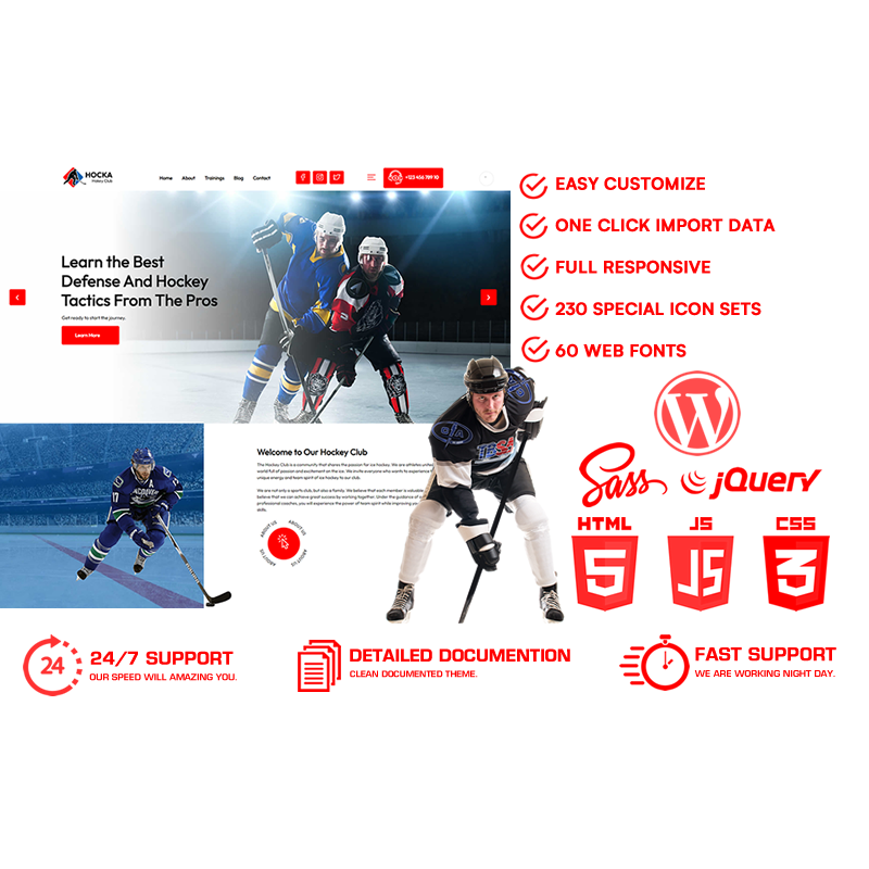 Hocka - Hockey Club WordPress Theme
