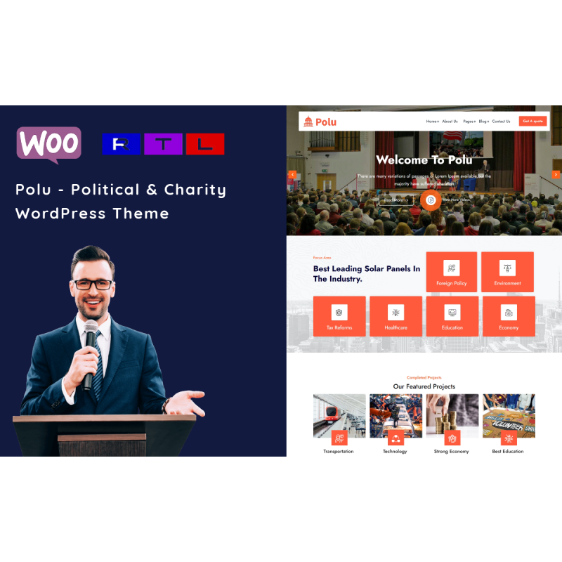 Polu - Political Party WordPress Theme