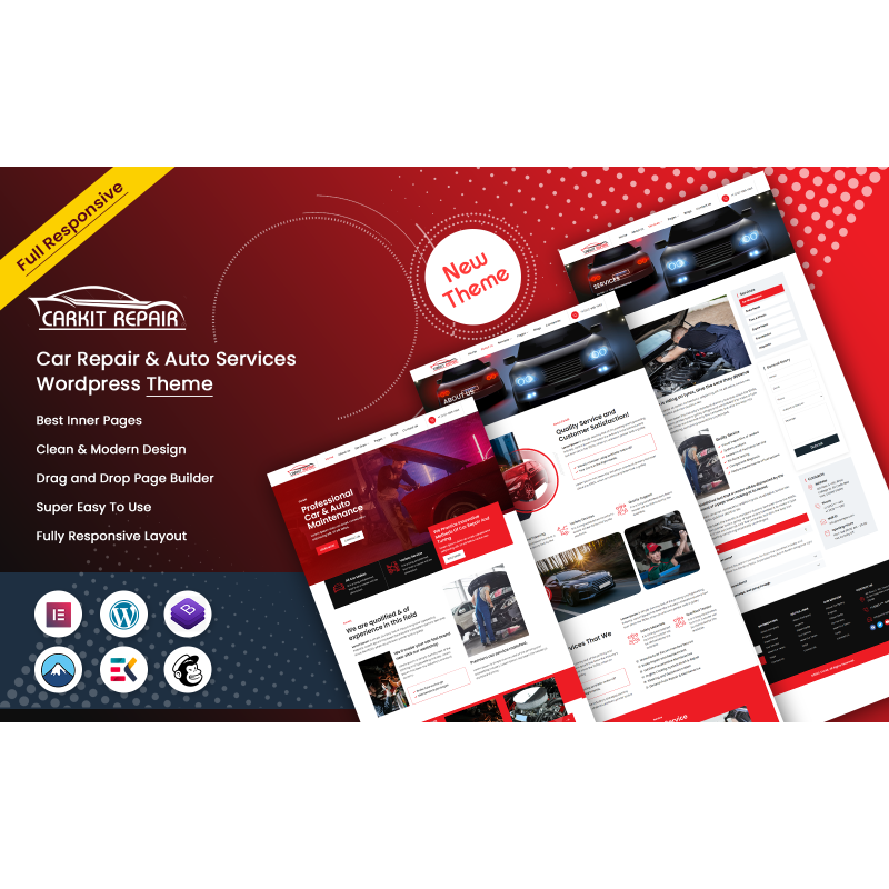 Carkit - Car Repair & Auto Services WordPress Theme