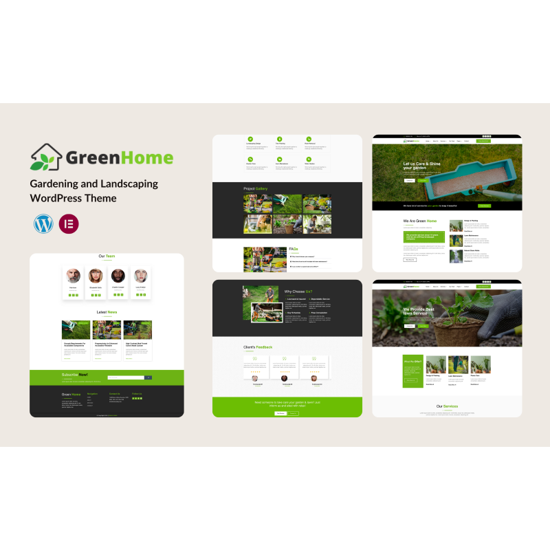 GreenHome - Gardening and Landscaping WordPress Theme