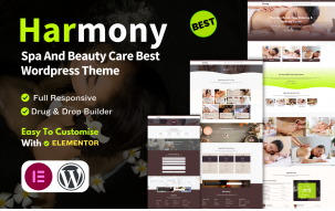 Harmony Beauty Care Spa Salon Wordpress Theme