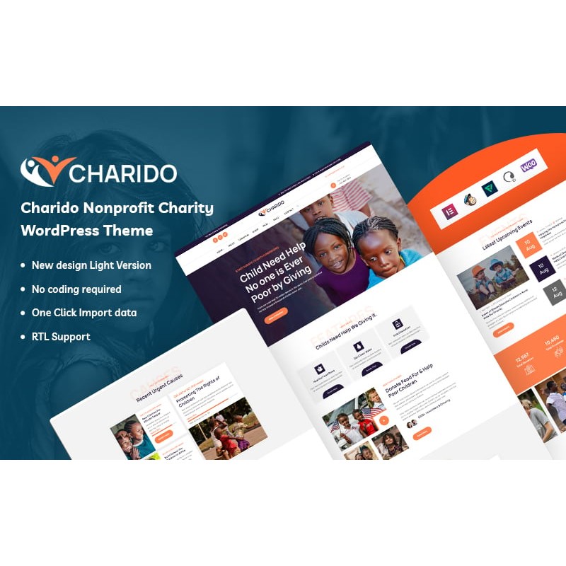 Charido - Nonprofit Charity WordPress Theme