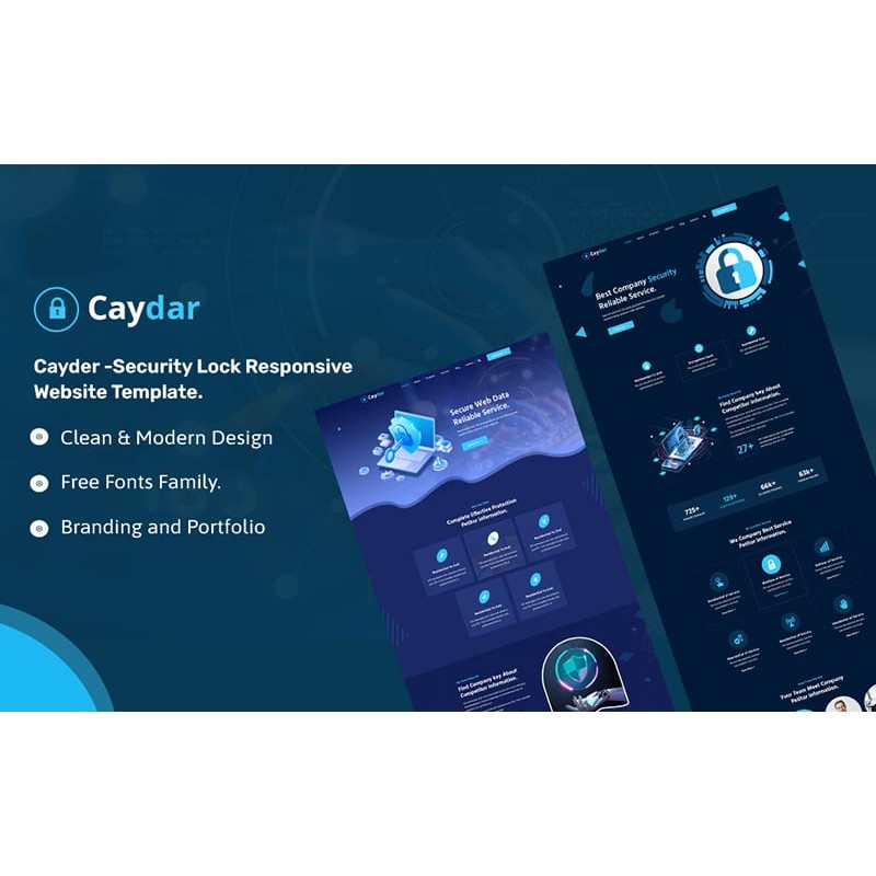 Caydar Cyber Security WordPress Theme