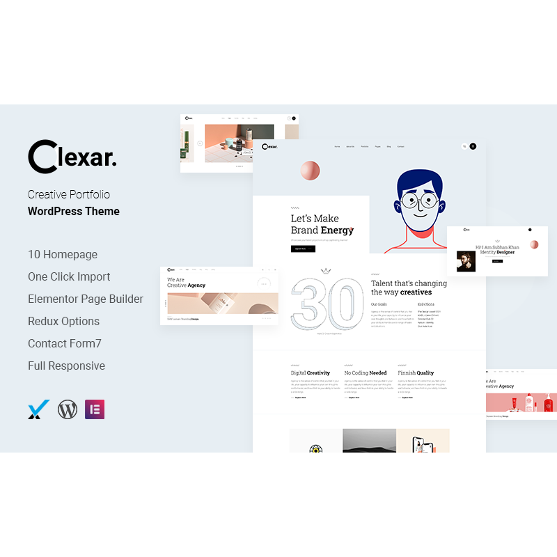 CLexar &ndash; Creative Portfolio WordPress Theme