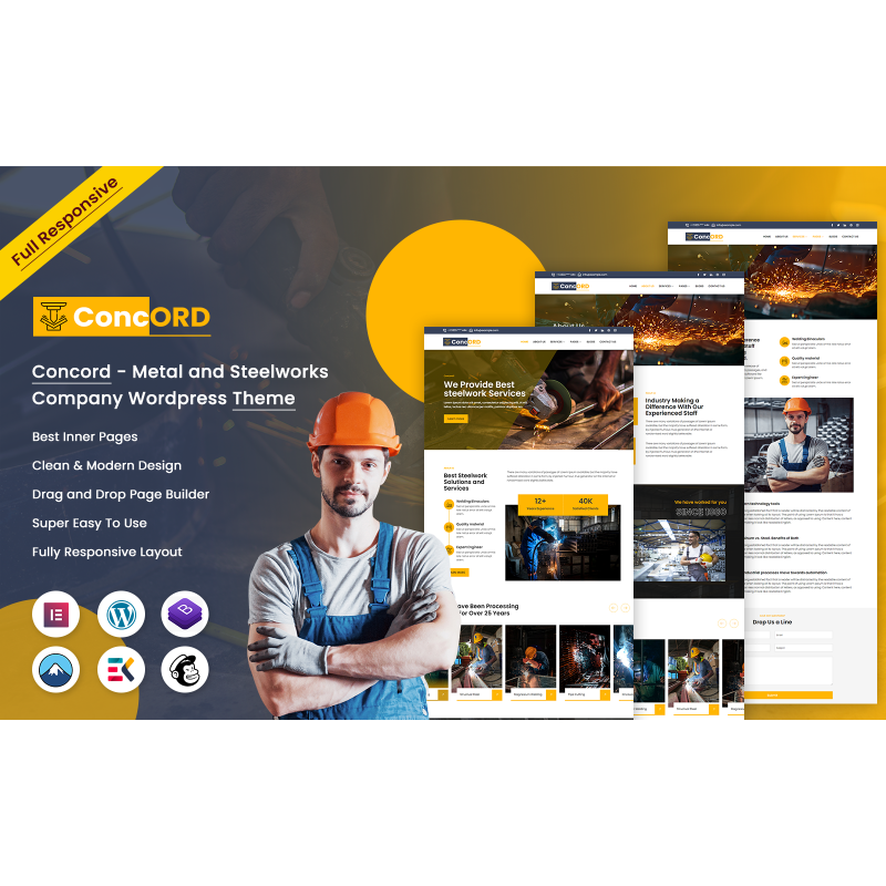 Concord - Metal and Steelworks Company Wordpress Theme