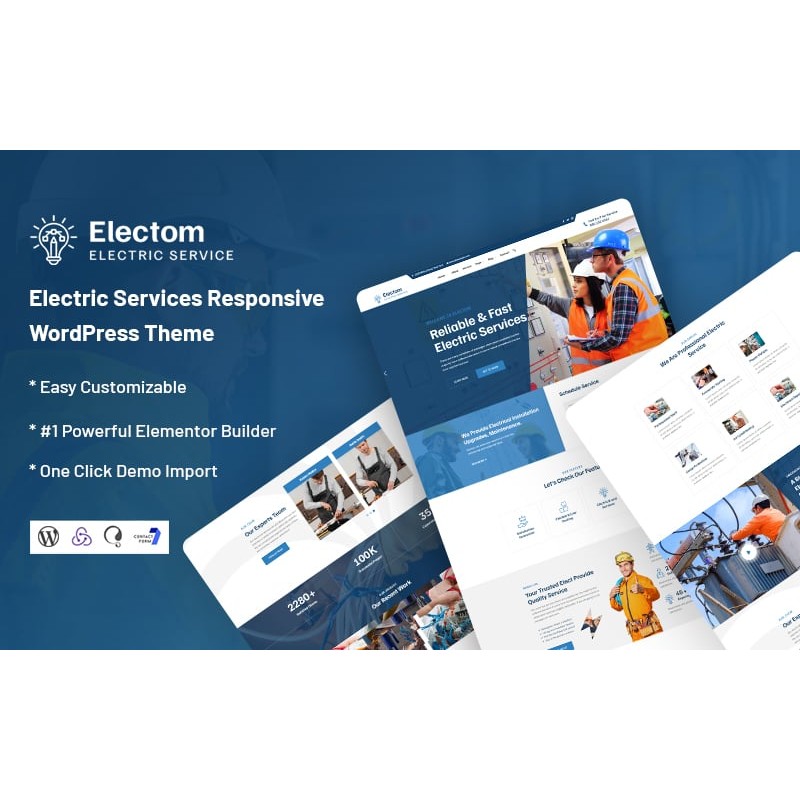 Electom - Electric Services WordPress Theme