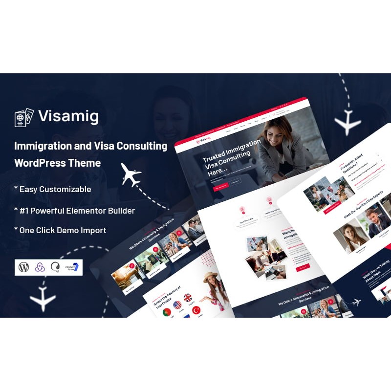 Visamig - Immigration and Visa Consulting WordPress Theme