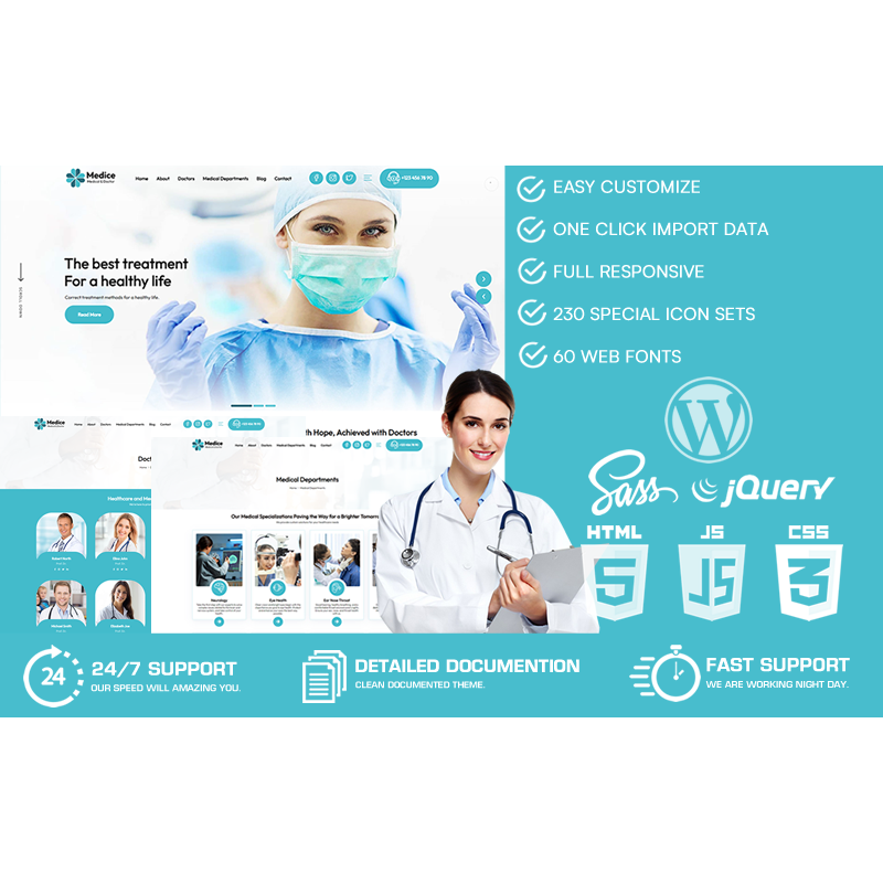Medice - Medical & Doctor WordPress Theme