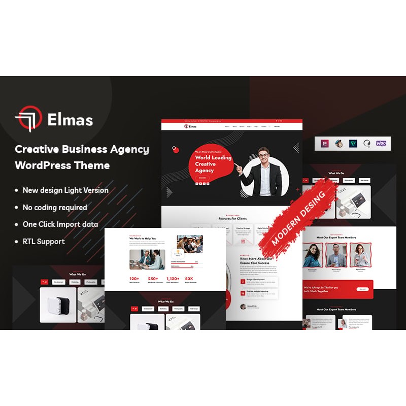Elmas - Creative Business Agency WordPress Theme