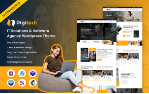 DigiTech - IT Solutions & Software Agency WordPress Theme