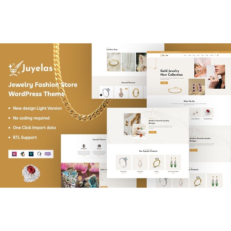 Juyelas - Jewelry Fashion WordPress Theme