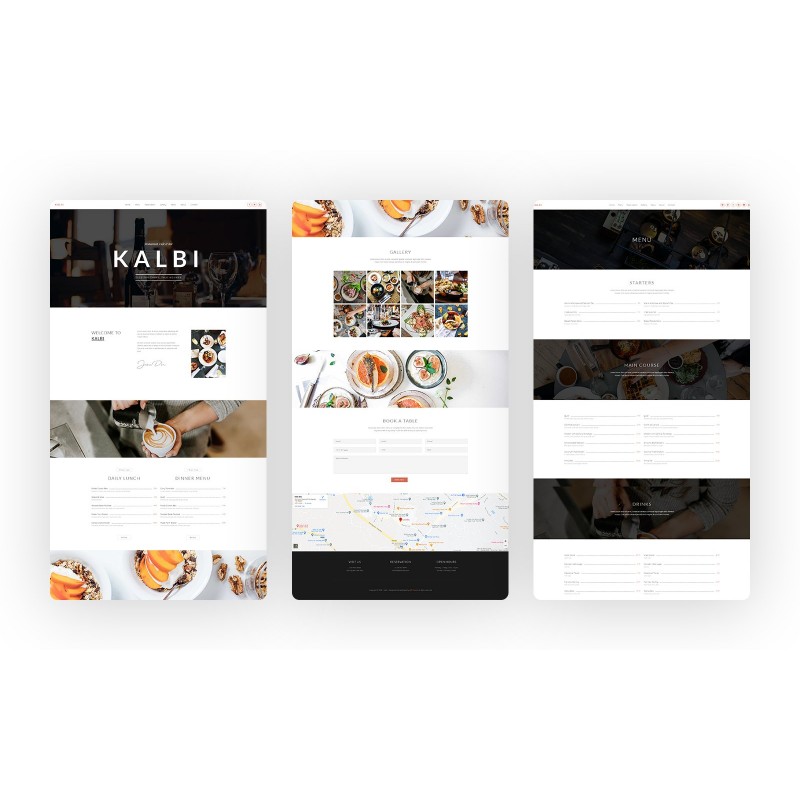 Kalbi &ndash; Restaurant Cafe Bar WordPress Theme