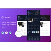 Robotix - AI Writer & Copywriting Landing Page WordPress Theme