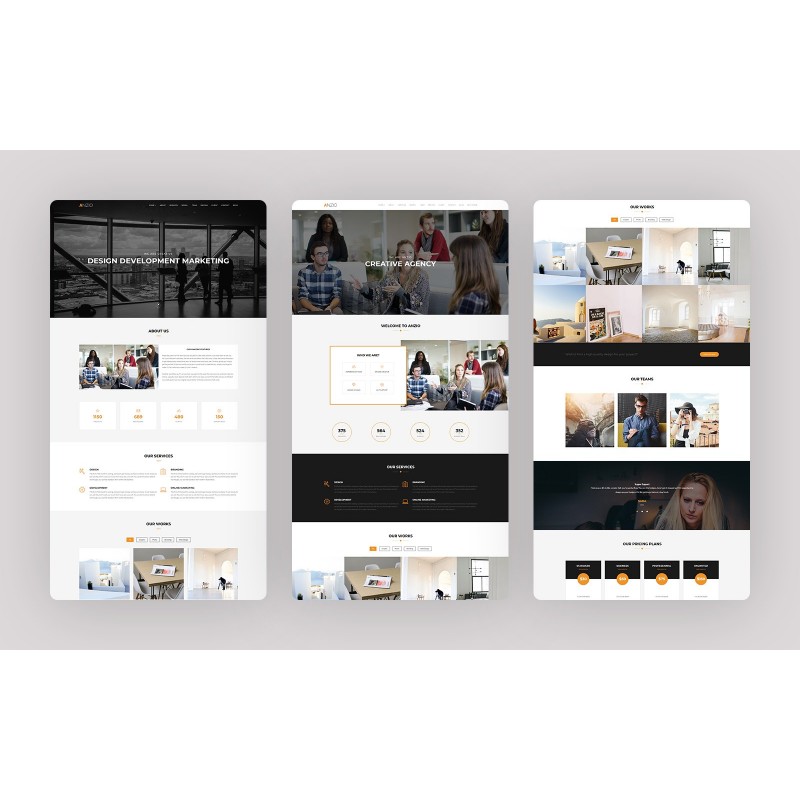 Anzio - Responsive One Page WordPress Theme