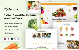 Frutics - Natural Healthy fruits WordPress Theme