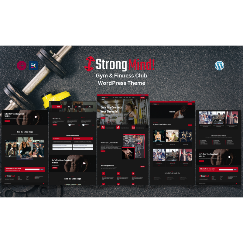 Strong Mind - Gym & Fitness Club WordPress Theme