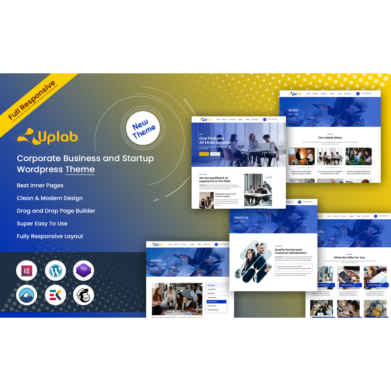 Uplab - Corporate Business and Startup WordPress Theme