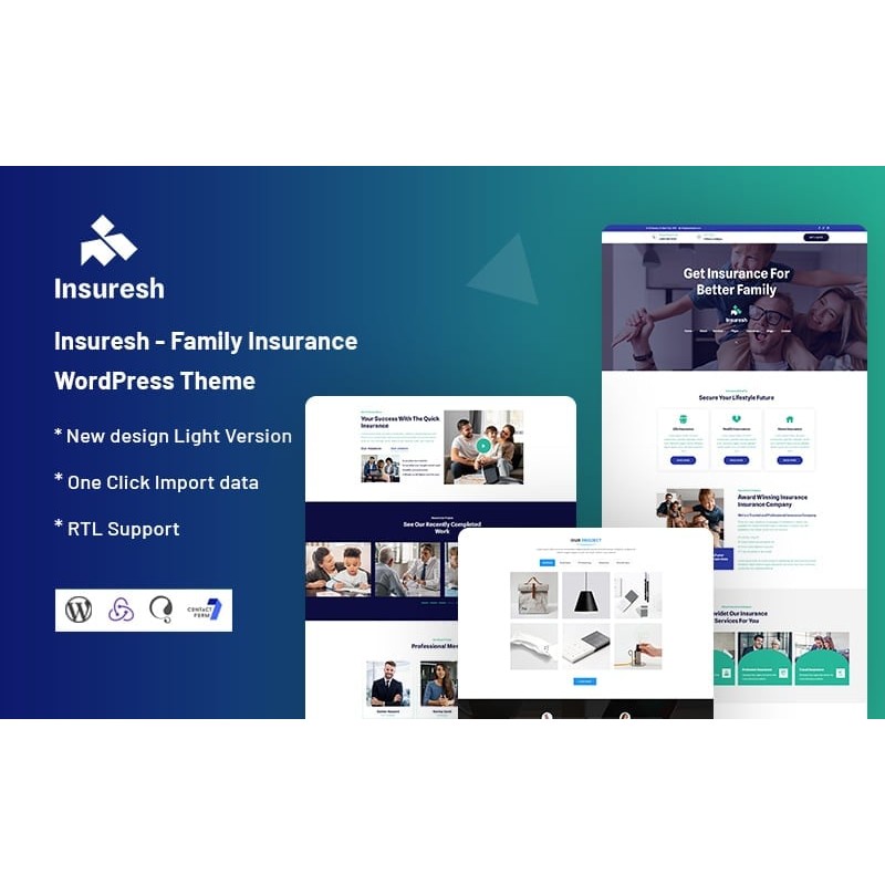 Insuresh - Family Insurance WordPress Theme