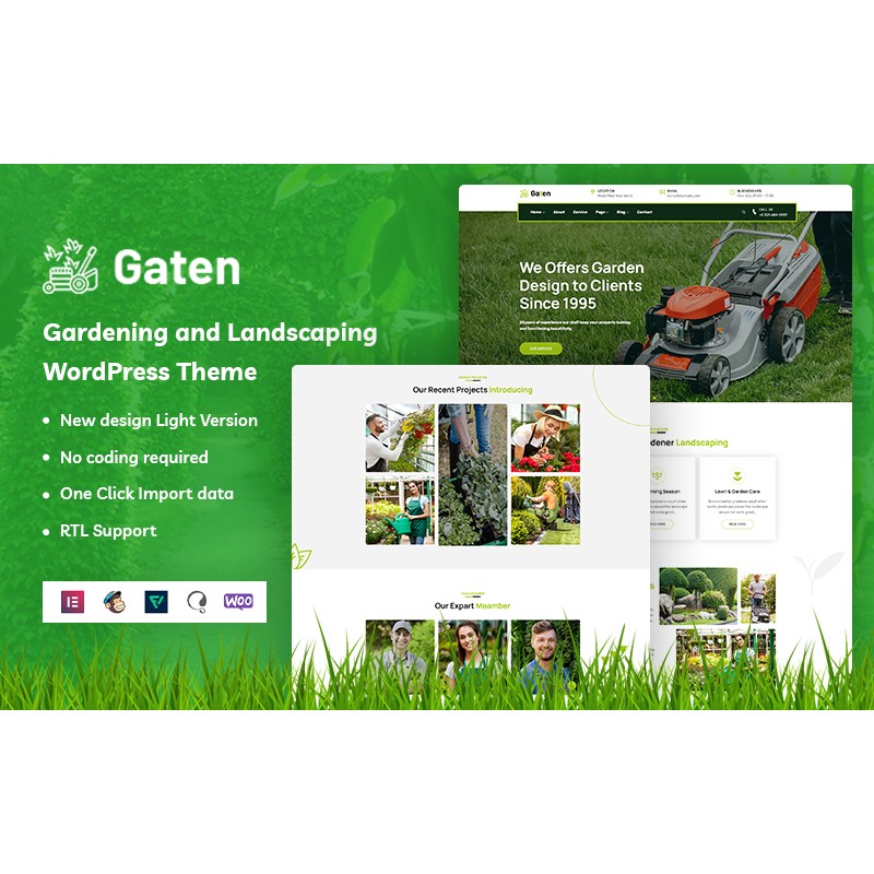 Gaten - Gardening and Landscaping WordPress Theme