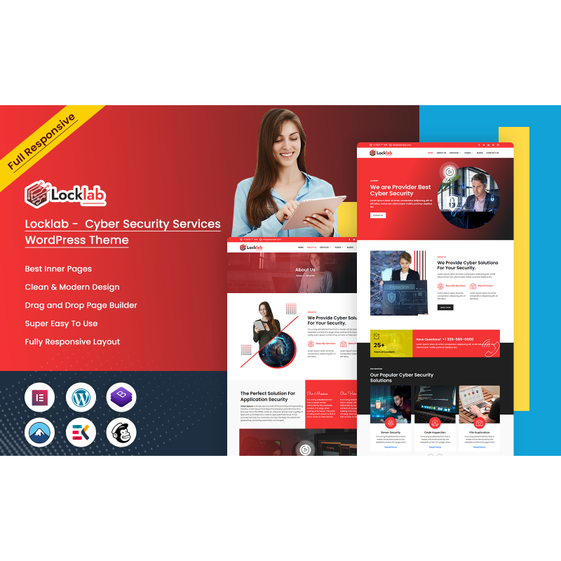 Locklab - Cyber Security Services WordPress Theme